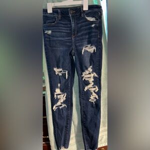 American Eagle, patched high-rise jagging, US 10, short